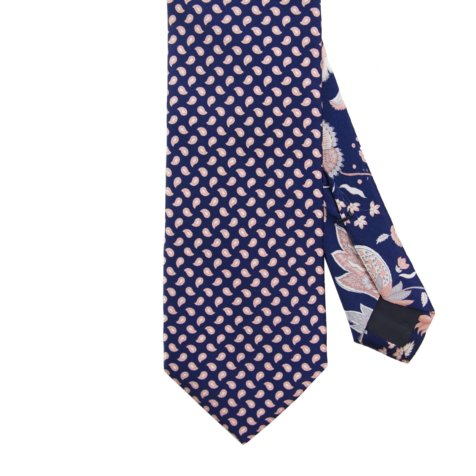 Dk Blue/Pink Mini Paisley Tie