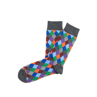 
  
      Bright multi argyle sock
    
