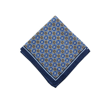 Blue Portuguese tile pocket square