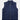The Briggs Vegan Suede Vest in navy blue features a quilted, sleeveless design with a front zipper, two side pockets, and a chest pocket, showcasing European craftsmanship. Displayed on a plain white background.