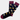 The Black Fair Foods Sock features playful pizza, hot dog, and beer mug designs on navy blue cotton with maroon cuffs, heels, and toes. Expertly made in Turkey and available in sizes 8-12.
