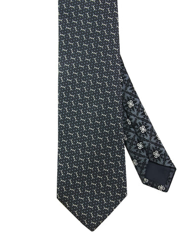 Black Micro Dot Silk Neck Tie - 15134 - 80754 - Hammer Made