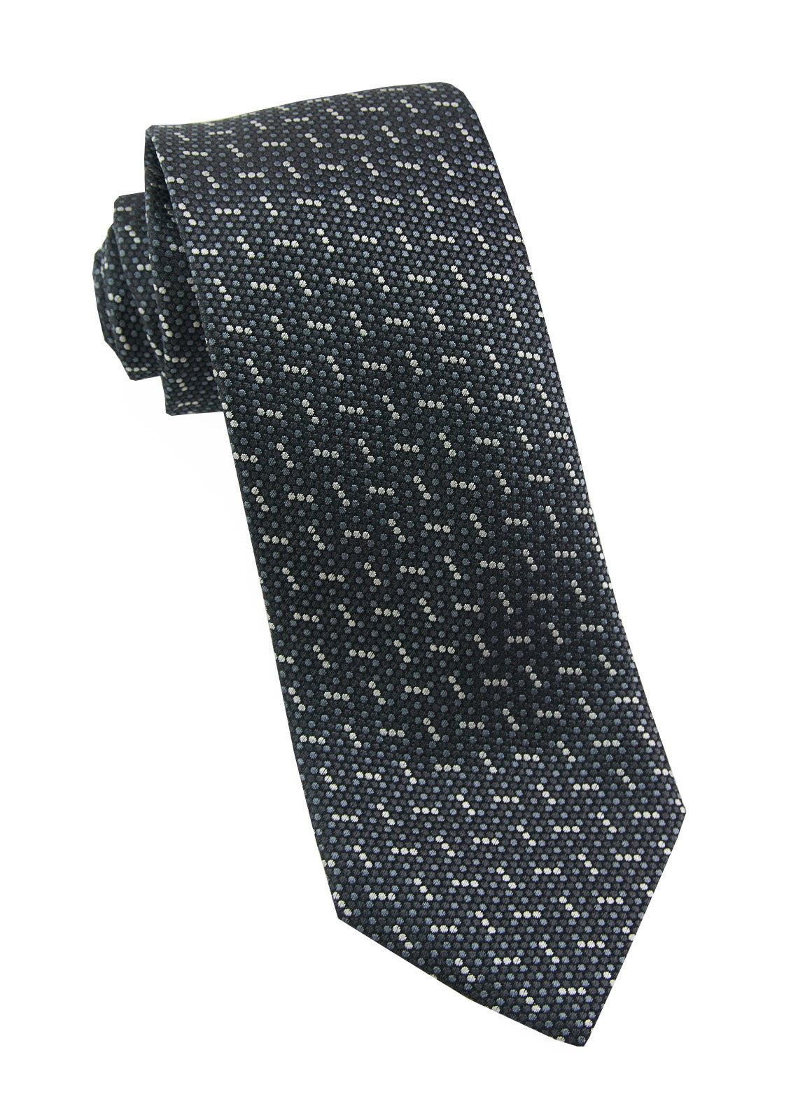 Black Micro Dot Silk Neck Tie - 15134 - 80754 - Hammer Made