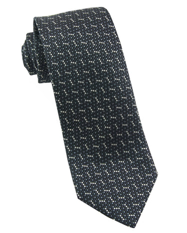 Black Micro Dot Silk Neck Tie - 15134 - 80754 - Hammer Made