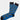 Blue Pretzal Sock: Crafted in Turkey, these blue cotton socks feature black toes, heels, and cuffs, and are adorned with a playful repeating pretzel pattern—offering a stylish blend of comfort and fun.