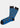 Blue Pretzal Sock: Crafted in Turkey, these blue cotton socks feature black toes, heels, and cuffs, and are adorned with a playful repeating pretzel pattern—offering a stylish blend of comfort and fun.