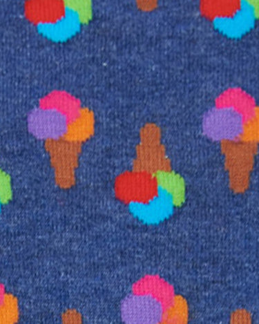 Blue/Multi Ice Cream No Show Socks - SUB5045 PL - 81460 - Hammer Made