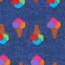 Blue/Multi Ice Cream No Show Socks - SUB5045 PL - 81460 - Hammer Made