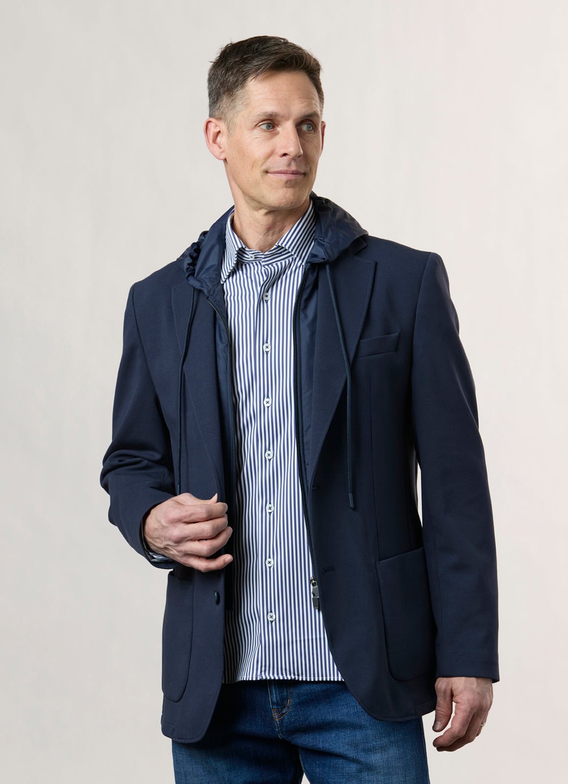 Covill Hooded Sport Coat - 15350 - 79138 - Hammer Made