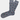 The Grey On Par Sock is a pair of gray cotton socks with green golf green and red flag patterns, made in Turkey.
