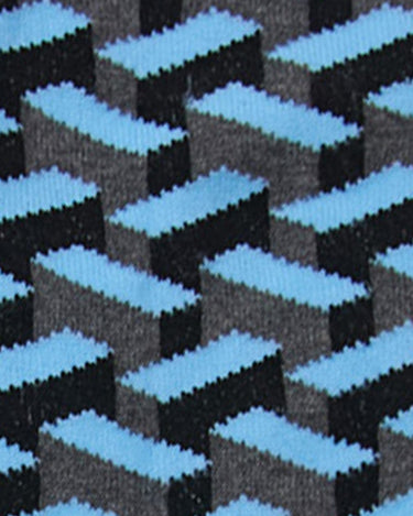 Grey/Blue 3D Blox Socks - REF 43347 PL - 80773 - Hammer Made
