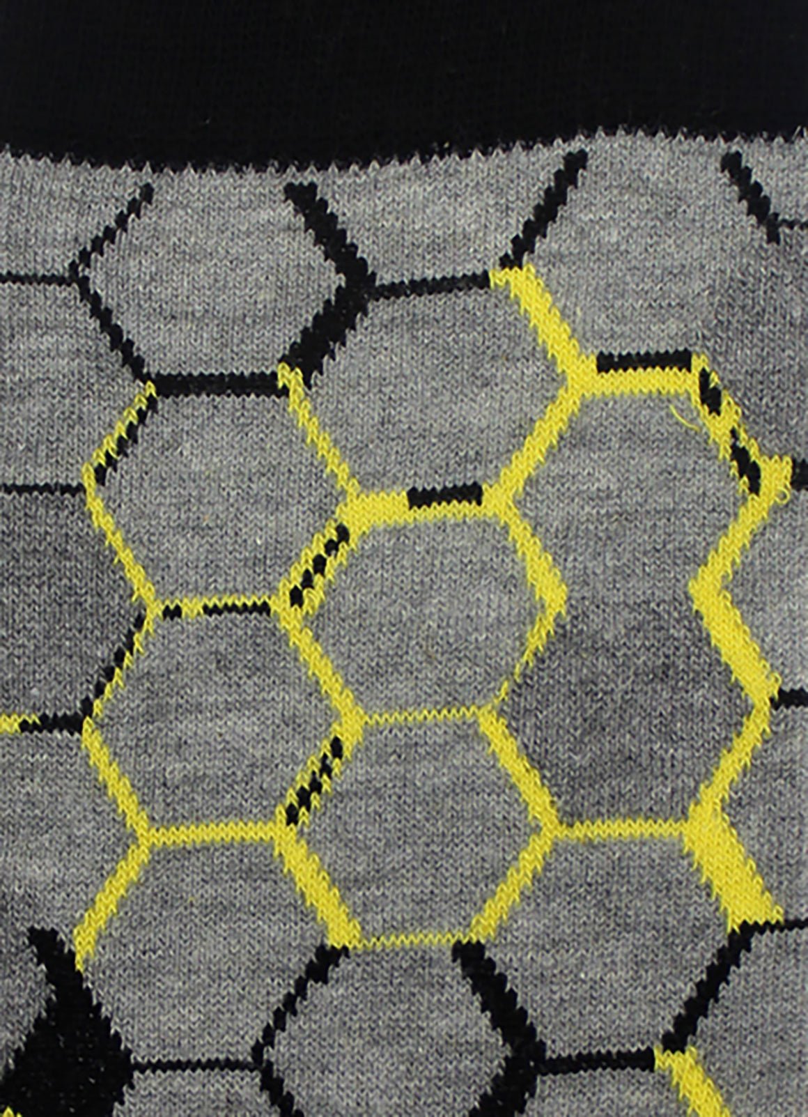 Grey/Yellow Honeycomb Sock - 14547 - 74101 - Hammer Made