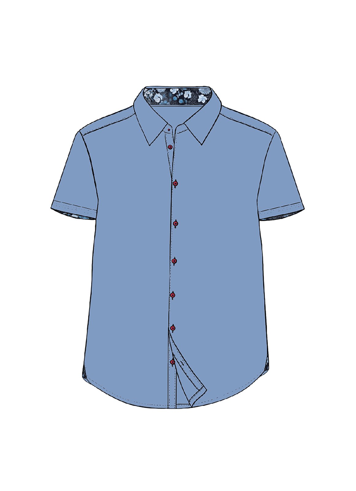 Ike Youth Short Sleeve Button Down - 15398 - 81402 - Hammer Made