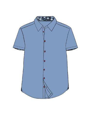 Ike Youth Short Sleeve Button Down - 15398 - 81402 - Hammer Made