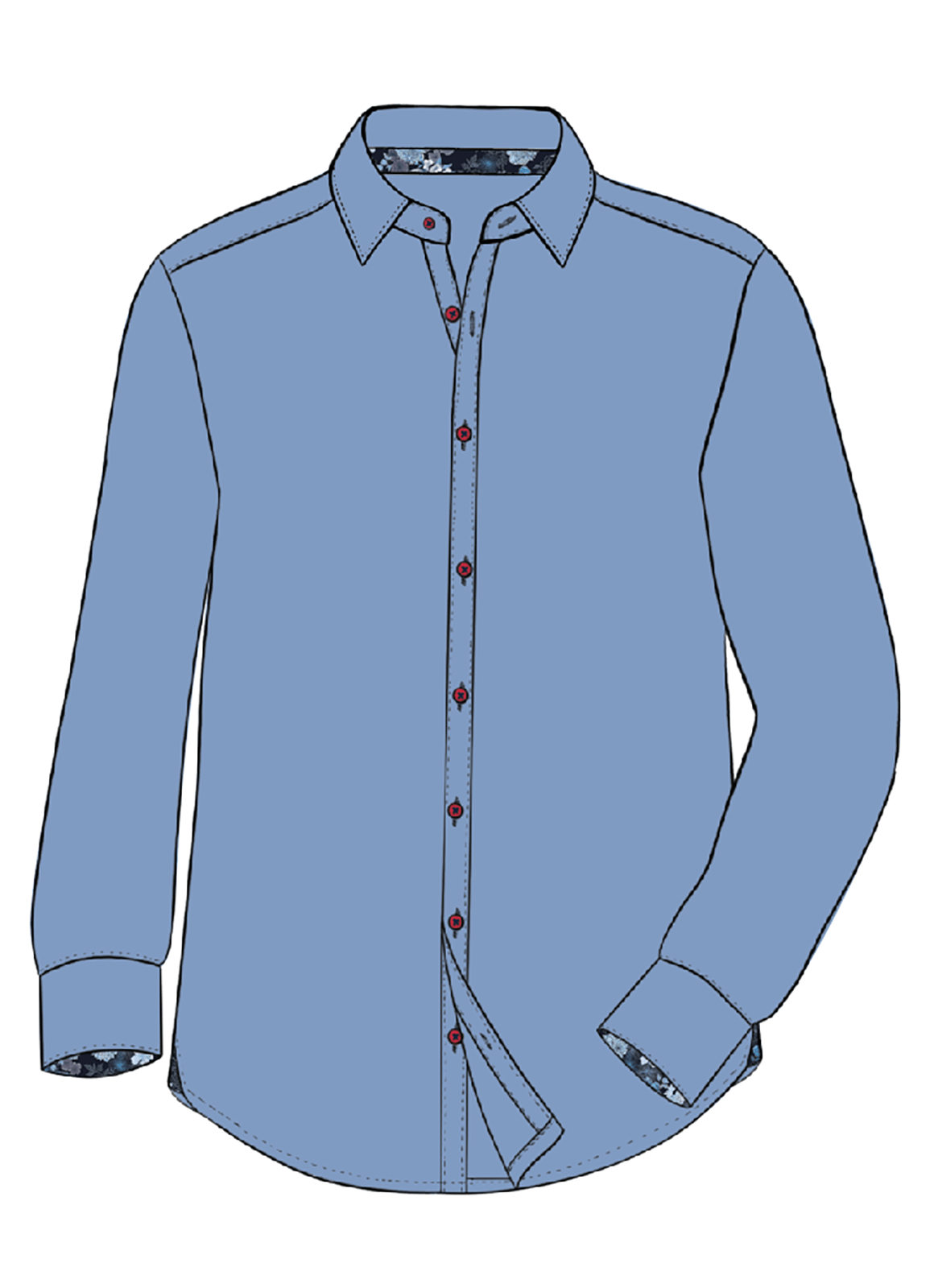 Jason Long Sleeve Button Down - 15398 - 81306 - Hammer Made