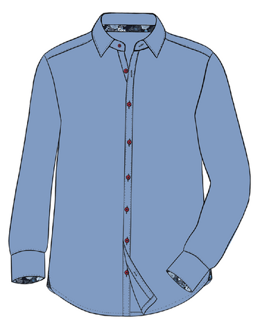 Jason Long Sleeve Button Down - 15398 - 81306 - Hammer Made