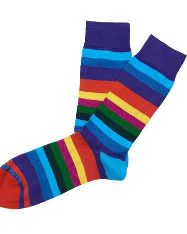 Multi Stripe Socks - REC 3136 PL - 80761 - Hammer Made