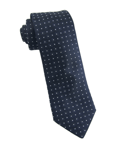 Navy Micro Silk Neck Tie - 15134 - 79286 - Hammer Made