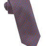 Orange Grid Check Silk Neck Tie - 15134 - 80750 - Hammer Made