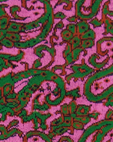 Pink & Green Paisley Socks - REF 44533 PL - 80763 - Hammer Made