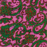 Pink & Green Paisley Socks - REF 44533 PL - 80763 - Hammer Made