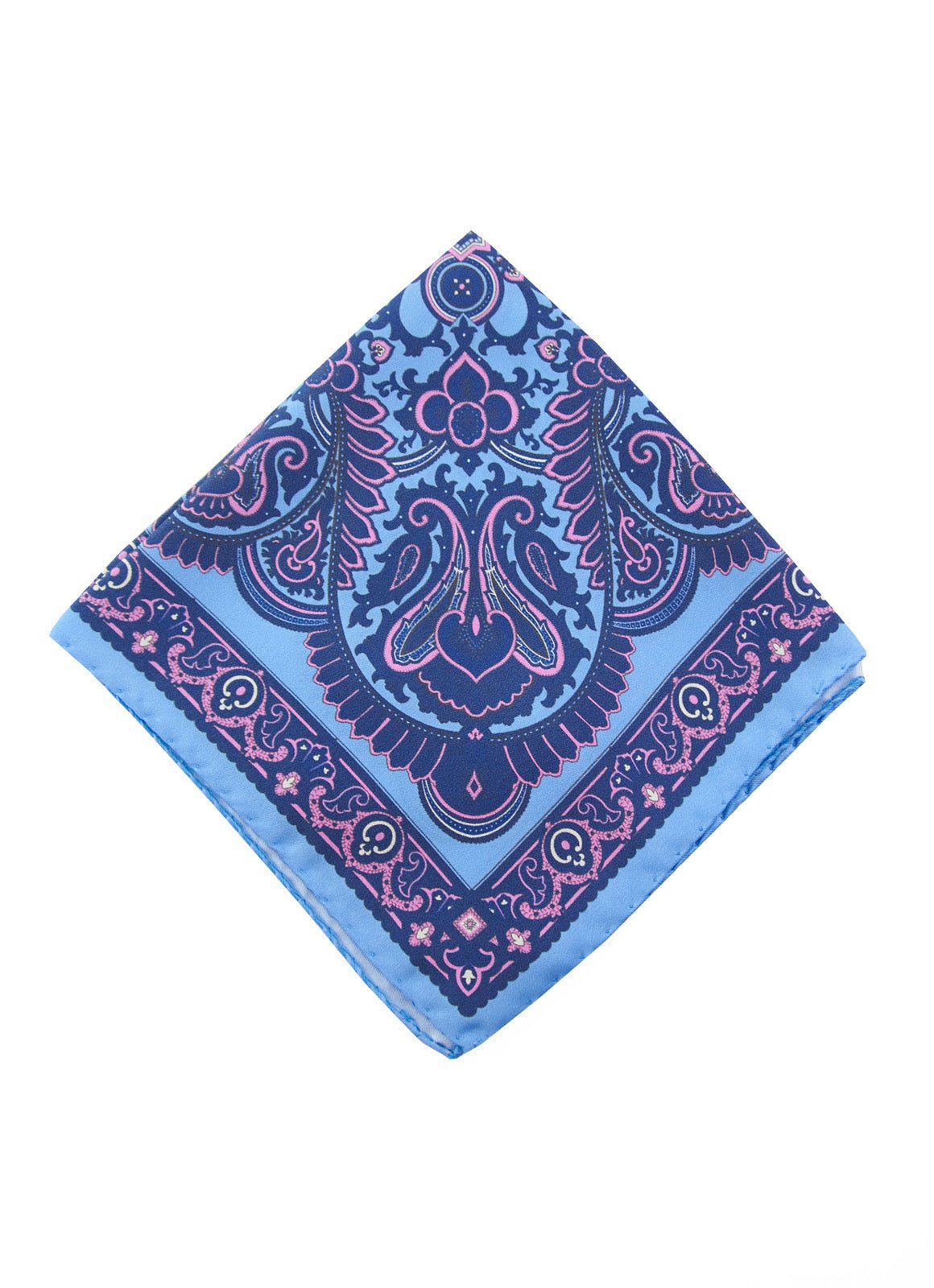 Pink Mandala Silk Pocket Square - 15136 - 80814 - Hammer Made