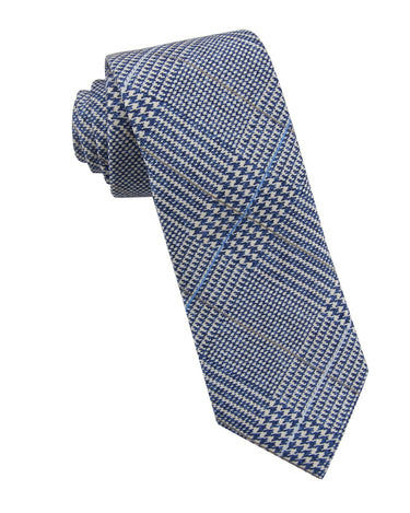 Printed Blue Pattern Tie - 14770-75253 - Hammer Made