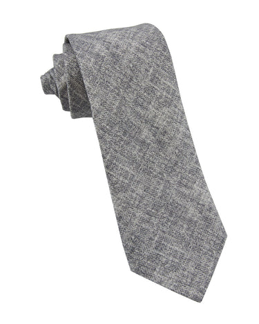Printed Grey Solid Tie - 14773-75256 - Hammer Made