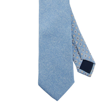 Printed Sky Solid Tie - 14775-75258 - Hammer Made