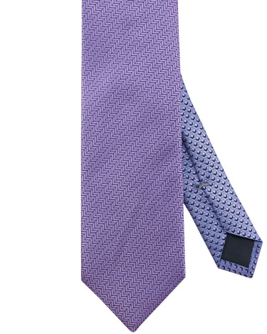 Purple Chevron Silk Neck Tie - 15134 - 80748 - Hammer Made