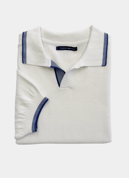 Thorp Split Neck Knit Polo for Men - Hammer Made