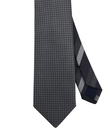 Woven Grey Solid Tie - 14759-75242 - Hammer Made