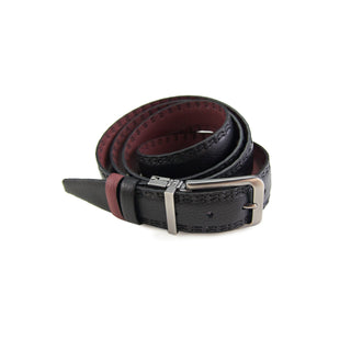 
  
      
        Black/Burgundy Double Stitch Belt - 12558-63841 - Hammer Made
      
    

