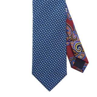 
  
      Blue geometric tie
    
