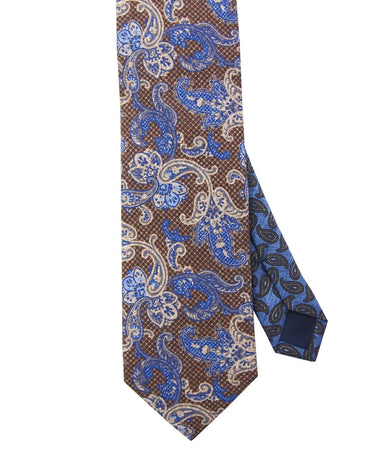 Brown floral paisley tie - 13715-69838 - Hammer Made