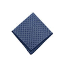 Dark blue medallion pocket square - 14220-71479 - Hammer Made