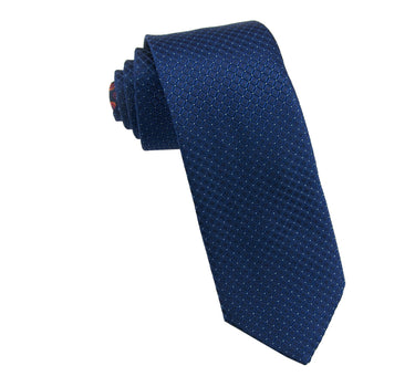 Dark blue pattern tie - 14211-71470 - Hammer Made