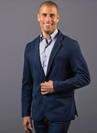 
  
      Derrick Knit Blazer
    
