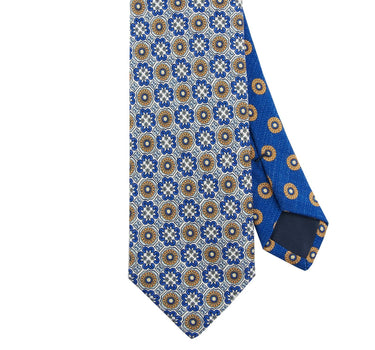 Light blue medallion tie - 14222-72003 - Hammer Made