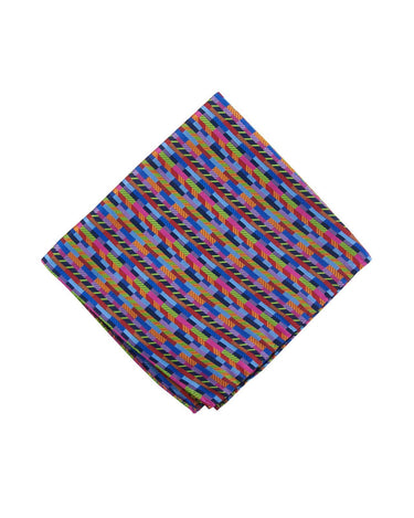 Multi pattern pocket square - 13734-69857 - Hammer Made