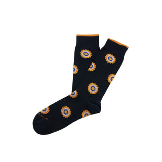 
  
      
        Navy Portuguese medallion sock - 14129-70762 - Hammer Made
      
    
