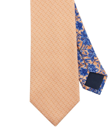 Orange pattern tie - 14191-71450 - Hammer Made