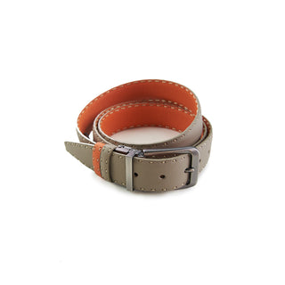 
  
      Orange/brown pebble belt
    
