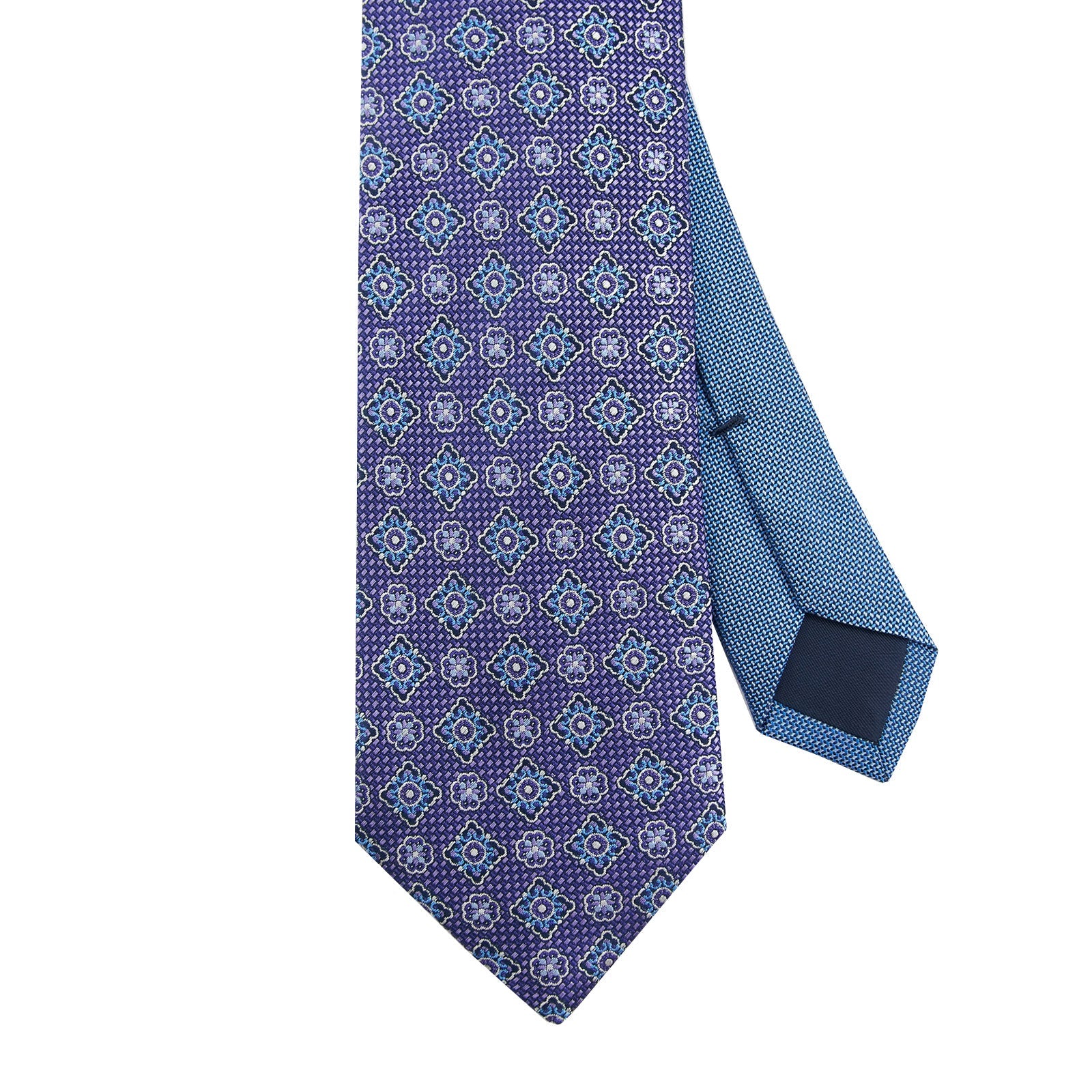 Purple medallion tie - 14196-71455 - Hammer Made
