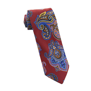 
  
      Red large paisley tie
    
